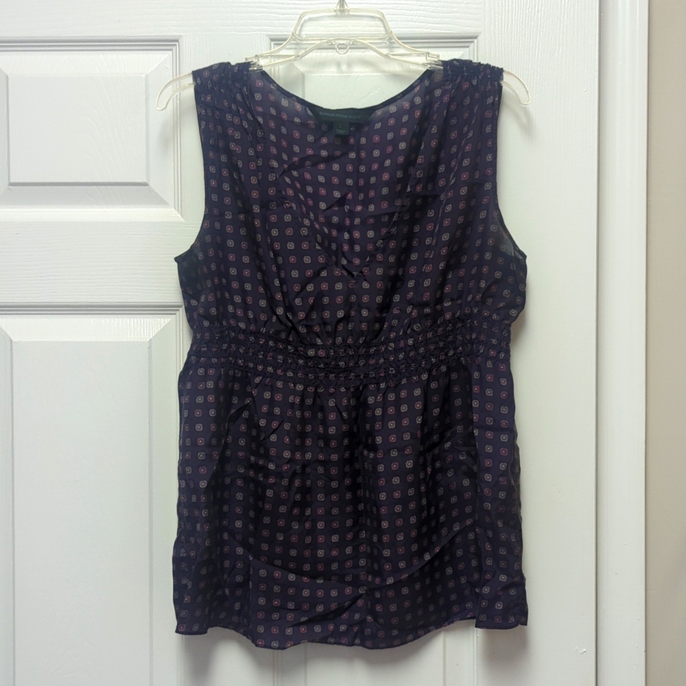 Express silk purple tank top